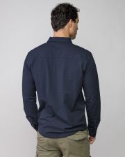 BLUE MEN'S PIQUE SHIRT