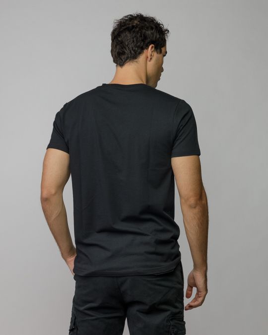 BLACK MEN'S SHORT SLEEVE T-SHIRT 1D25FW4049SS0105
