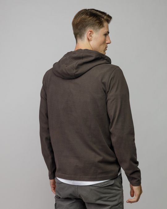 BROWN MEN'S HOODED SWEATER 1D25FW4002LS0104