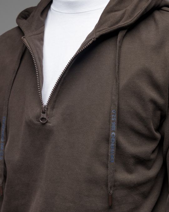 BROWN MEN'S HOODED SWEATER 1D25FW4002LS0104