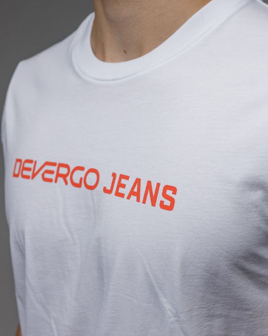 WHITE MEN'S SHORT SLEEVE T-SHIRT 1D25FW4027SS0105