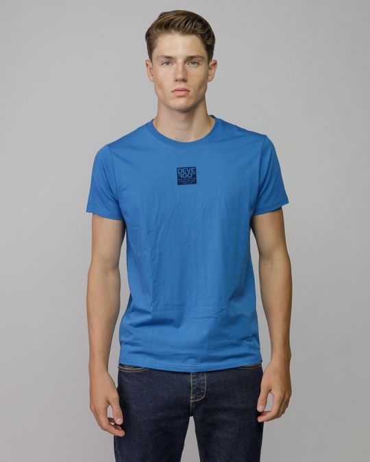 BLUE MEN'S SHORT SLEEVE T-SHIRT 1D25FW4039SS0105