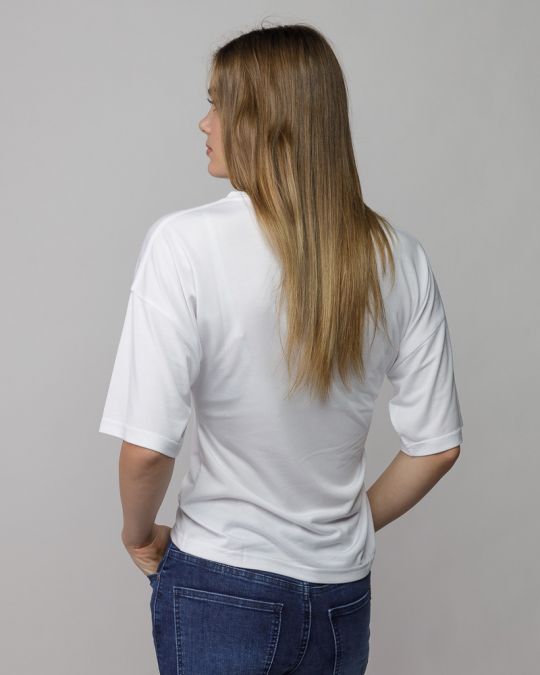 WHITE WOMEN'S SHORT SLEEVE T-SHIRT 2D25FW4510SS0105