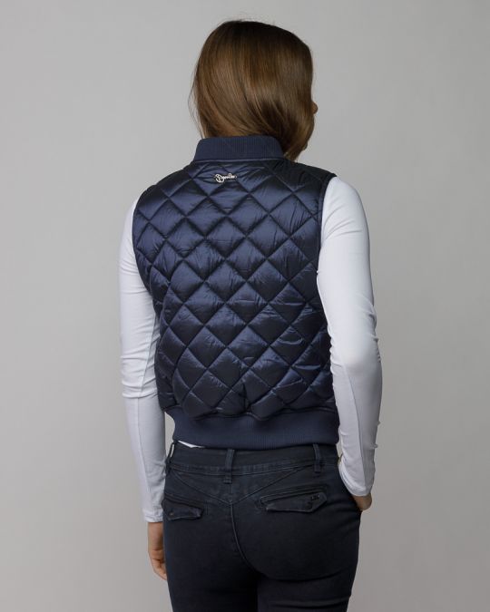 BLUE WOMEN'S QUILTED VEST 2D25FW7521SL1600