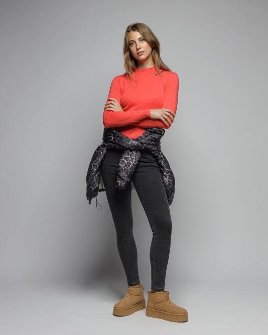 CORAL WOMEN'S LONG SLEEVE TURTLENECK T-SHIRT 2D25FW4546LS3305