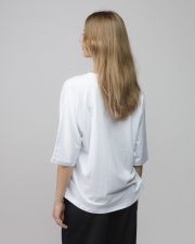 WHITE WOMEN'S SHORT SLEEVE T-SHIRT