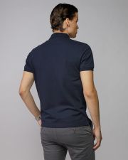 BLUE MEN'S SHORT SLEEVE POLO SHIRT