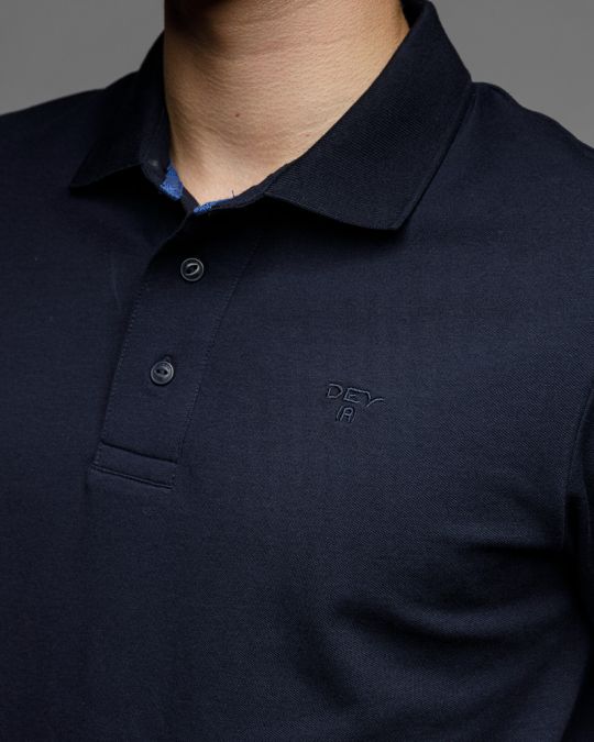 BLUE MEN'S SHORT SLEEVE POLO SHIRT 1D25FW4054SS2405