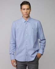 BLUE MEN'S COTTON SHIRT