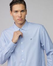 BLUE MEN'S COTTON SHIRT