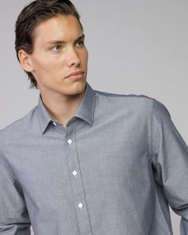 GREY MEN'S OXFORD SHIRT 1D25FW5010LS1301