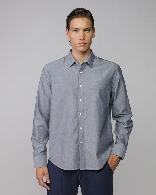 GREY MEN'S OXFORD SHIRT 1D25FW5010LS1301