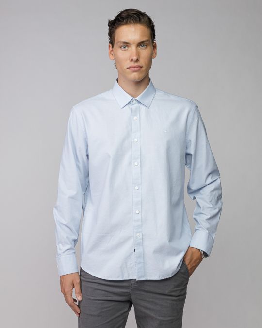 BLUE MEN'S OXFORD SHIRT 1D25FW5010LS1301
