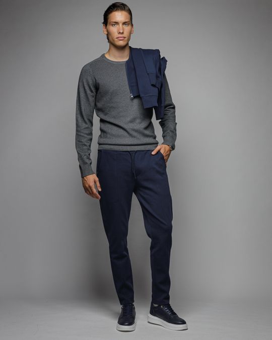 BLUE MEN'S SWEATPANTS 1D25FW1192LP0705