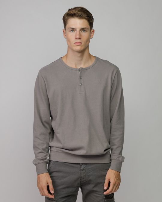 MEN'S LONG SLEEVE BUTTON T-SHIRT 1D25FW4006LS0104