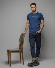 BLUE MEN'S SHORT SLEEVE T-SHIRT