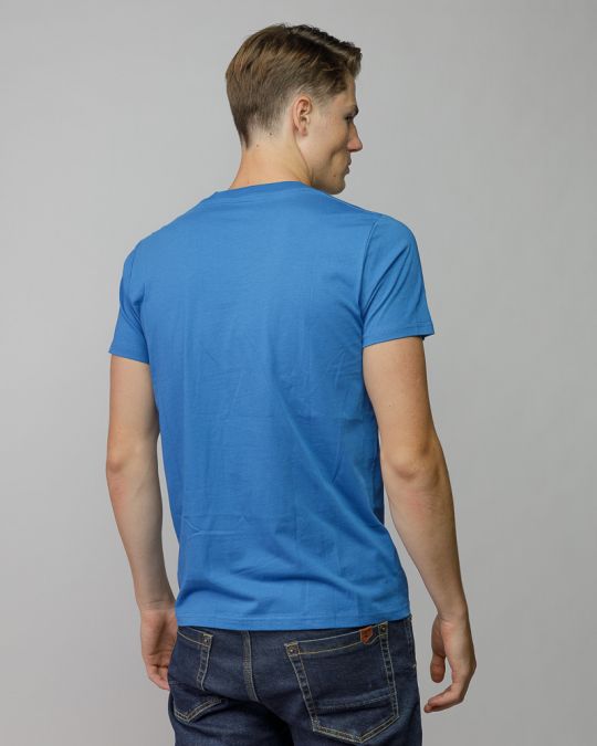 BLUE MEN'S SHORT SLEEVE T-SHIRT 1D25FW4039SS0105