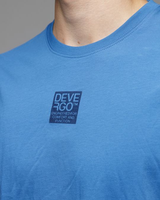 BLUE MEN'S SHORT SLEEVE T-SHIRT 1D25FW4039SS0105