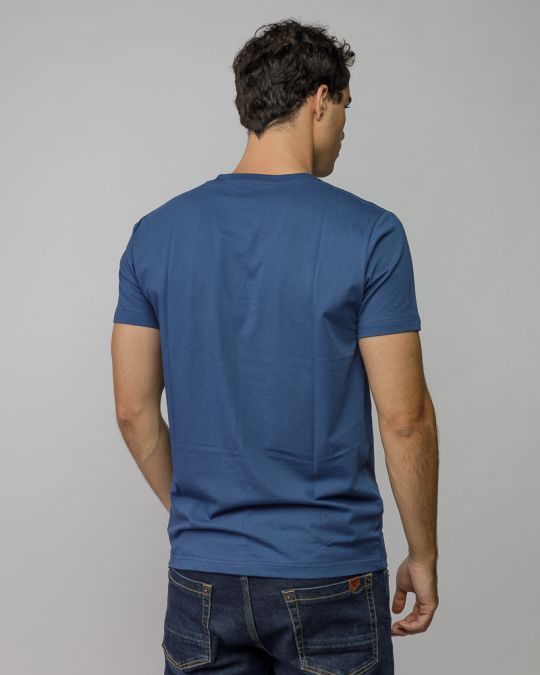 BLUE MEN'S SHORT SLEEVE T-SHIRT 1D25FW4043SS0105