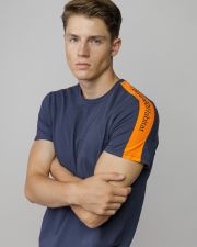 BLUE MEN'S SHORT SLEEVE T-SHIRT