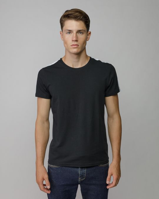 BLACK MEN'S SHORT SLEEVE T-SHIRT 1D25FW4050SS0205