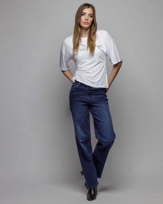 WHITE WOMEN'S SHORT SLEEVE T-SHIRT 2D25FW4510SS0105