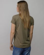 KHAKI WOMEN'S SHORT SLEEVE T-SHIRT
