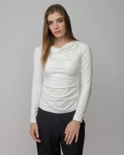 WHITE WOMEN'S LONG SLEEVE T-SHIRT