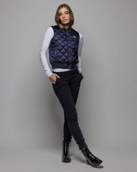 BLUE WOMEN'S QUILTED VEST 2D25FW7521SL1600