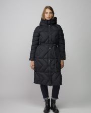 BLACK WOMEN'S LONG WINTER COAT