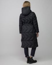 BLACK WOMEN'S LONG WINTER COAT