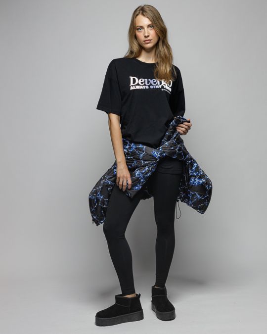 BLACK WOMEN'S SHORT SLEEVE T-SHIRT 2D25FW4507SS0105