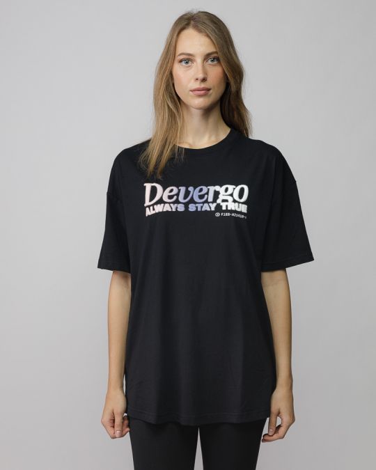 BLACK WOMEN'S SHORT SLEEVE T-SHIRT 2D25FW4507SS0105