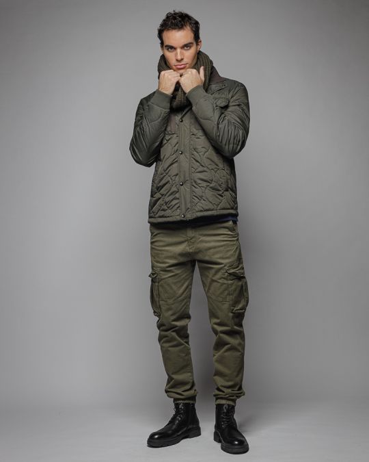 KHAKI MEN'S TRANSITION COAT 1D25FW3040KA1600
