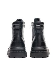 BLACK MEN'S LEATHER BOOTS - GAVI