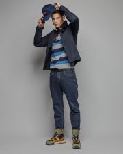 BLUE MEN'S TRANSITION COAT