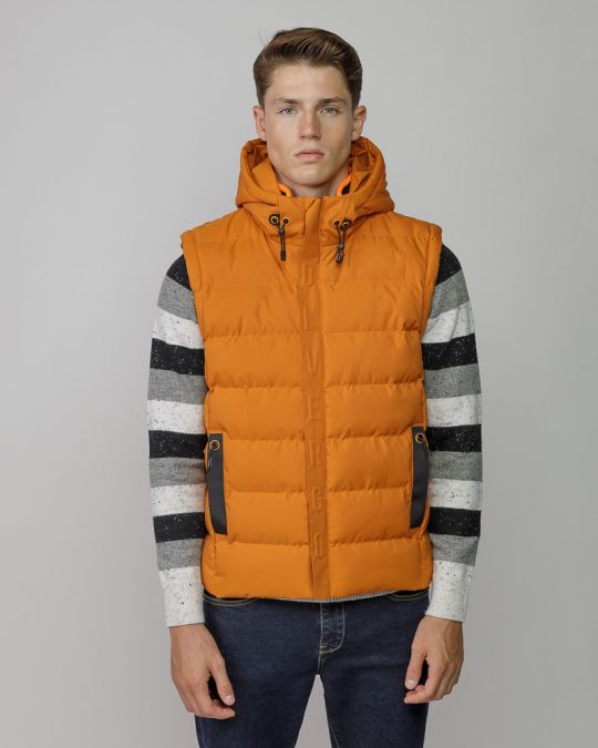 ORANGE MEN'S HOODED VEST 1D25FW7070SL1600
