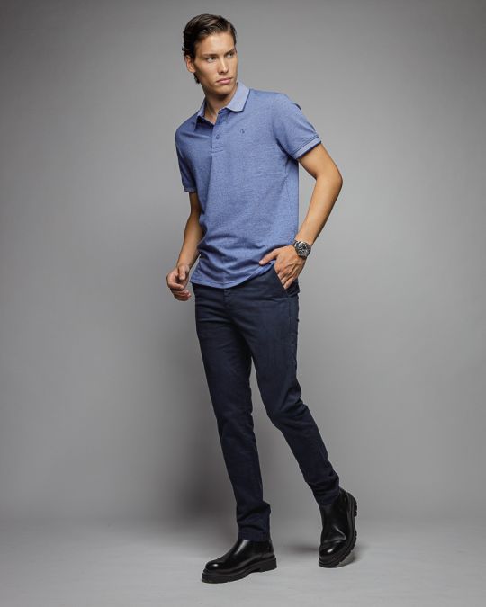 BLUE MEN'S CHINO PANTS 1D25FW1001LP6101