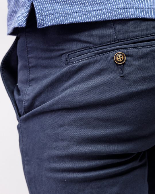 BLUE MEN'S CHINO PANTS 1D25FW1001LP6101