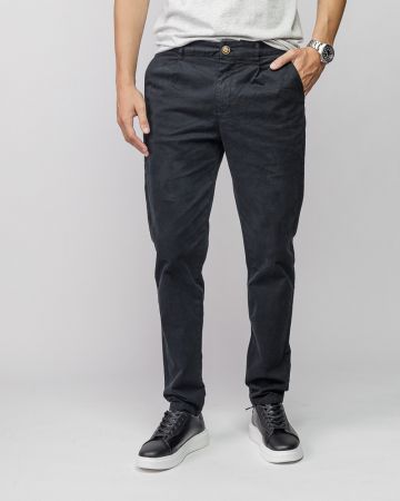 BLACK MEN'S CHINO PANTS 1D25FW1000LP6101