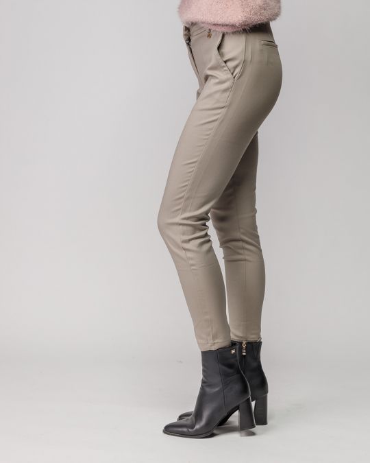 BROWN WOMEN'S CHINO PANTS 2D25FW1596LP1301