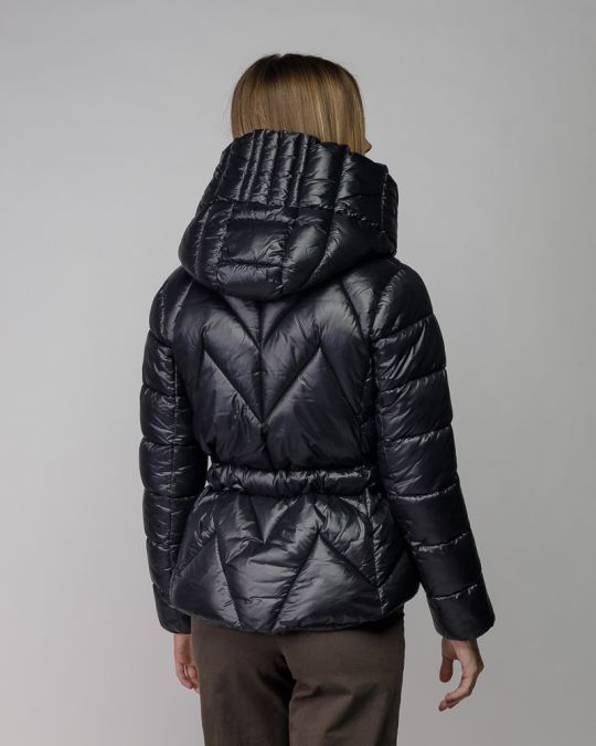 BLACK WOMEN'S SHORT COAT 2D25FW3574KA1600