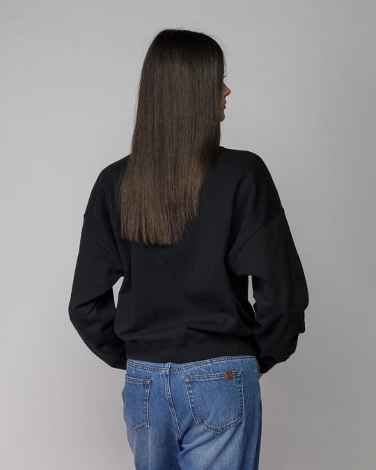 BLACK WOMEN'S SWEATER 2D25FW4593LS0705