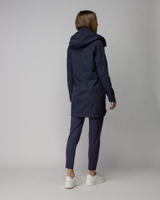 BLUE WOMEN'S HOODED TRANSITIONAL COAT 2D25FW7583KA1200