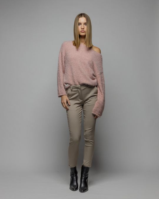 BROWN WOMEN'S CHINO PANTS 2D25FW1596LP1301