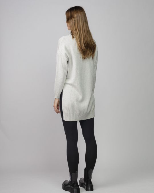 BEIGE WOMEN'S KNITTED DRESS 2D25FW9522DR1101