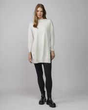 BEIGE WOMEN'S KNITTED DRESS