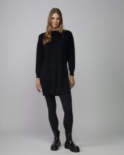 BLACK WOMEN'S KNITTED DRESS