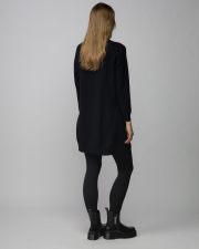 BLACK WOMEN'S KNITTED DRESS