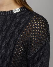 GREY WOMEN'S KNITTED SWEATER